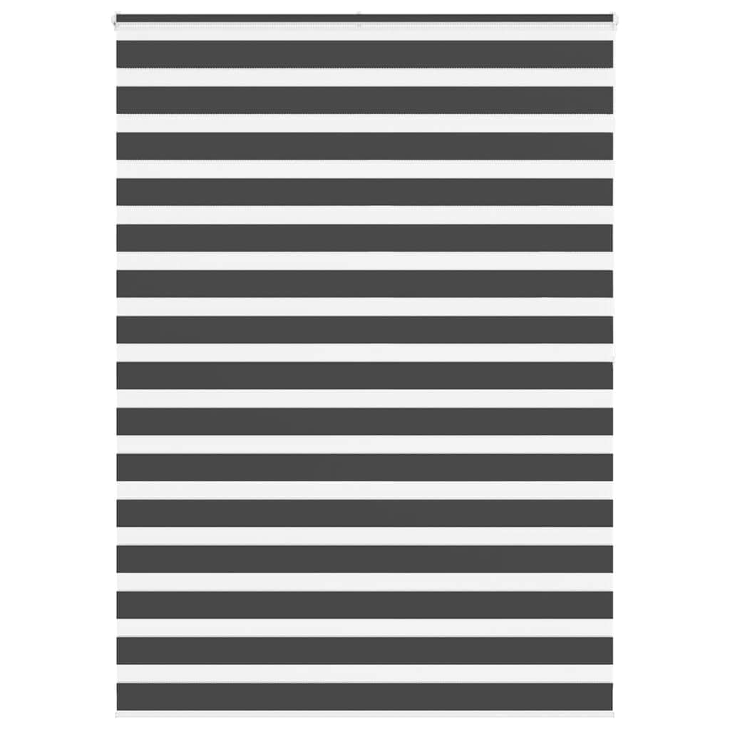 Store zèbre noir 155x200 cm en polyester occultant pour fenêtre et intérieur chic