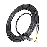 Supvox Gitarrenkabel Langlebiges Rauscharmes Instrumentenkabel mit Hochwertiger Abschirmung für...