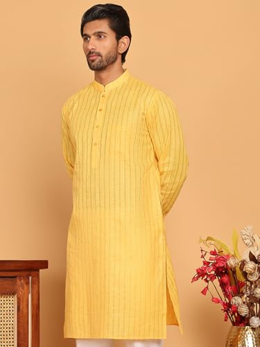Image of Jompers Men's Cotton Striped Kurtas