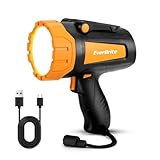 EverBrite Powerful Rechargeable Spotlight, 500lm LED Flashlight with Adjustable Stand, Perfect for Outdoor, Work, Emergency