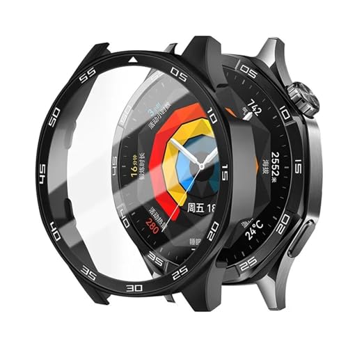 [JUNENTER] PC�P�[�X HUAWEI Watch GT4 5�p �t���J�o���b�W 46MM �J�o�[ �o���p�[�V�F�� �X�N���[���v���e�N�^�[ Huawei Watch GT5 Pro�E�H�b�`�P�[�X�p (�O���[���AGT4 46mm)