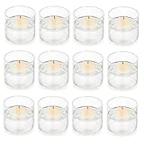 Floating Candle Tea Light Holders - Clear Glass Votive Candle Holder as Candlelit Dinner Wedding...