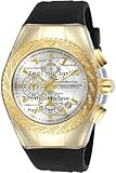 Couleur du cadran : argenté Technomarine Montre à Quartz en Silicone pour Homme Cruise 44,5 mm (modèle : TM-117002)