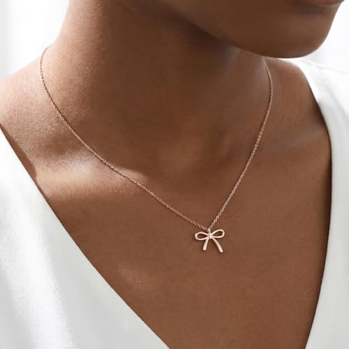 Collar de lazo en plata 925 ideal para regalo de mujeres y adolescentes 2