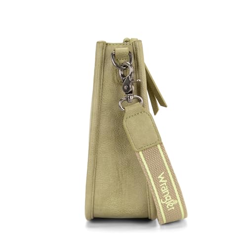 Image of Wrangler Small Crossbody Bag for Women, Mini Shoulder Purse with Adjustable Strap, Vegan Leather Phone Purse