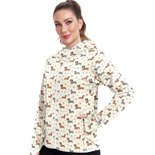 Camiseta de mujer para nadar y playa con protección UV y tela fresca de manga larga