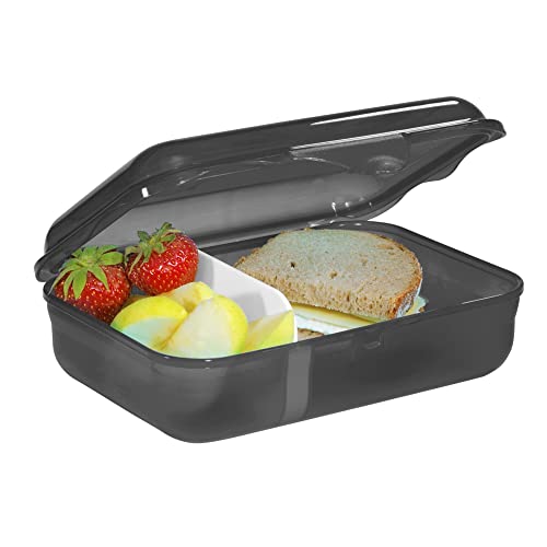 Step by Step Lunchbox "Dragon Drako", schwarz, mit Trennwand und Klickverschluss, spülmaschinenfest, BPA-frei, für Schule und Kindergarten… – Ansicht 2