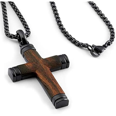 Metal Masters Co. Black Stainless Steel Cross Pendant Cover