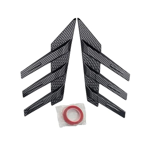 Persienne vitre arrière universelle couleur carbone | Accessoire aile décoratif premium
