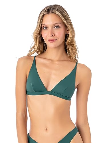 Maaji Brunswick Green Ivy Triangle Bikini Top