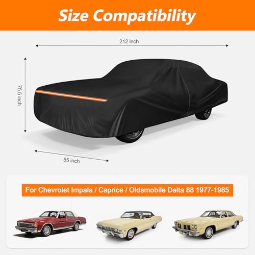 Car Cover for Chevy Impala Caprice 1977-1985