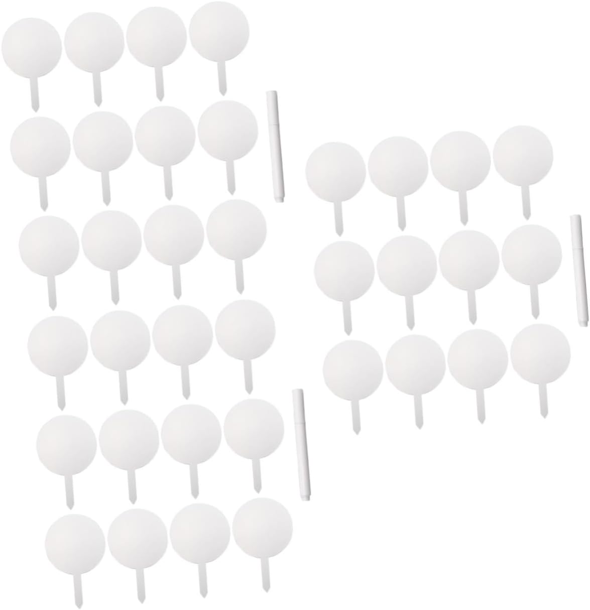 36pcs Acrylic Plant Labels Garden Markers with Pen Lightweight and Portable Plant Tags for Flower Pots Greenhouses Decoration