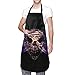 Skull Pirate Gold Danger Bad Smile Delantal Impermeable Delantal de Trabajo Ligero, Delantal de Cocina con Babero Ajustable