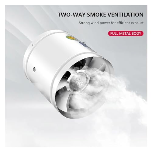 Ventilateur de conduit anti humidité et extracteur d'air pour tuyau métallique de WC - 3