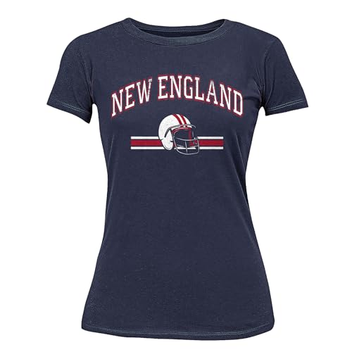 Football Fan Family Fun Group Team T-Shirt Women's T-Shirt, M, New England (Navy)