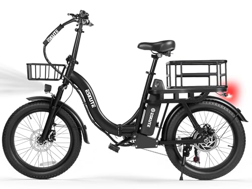Elecby 1200W Peak Folding Electric Bike for Adults, 28MPH 48V