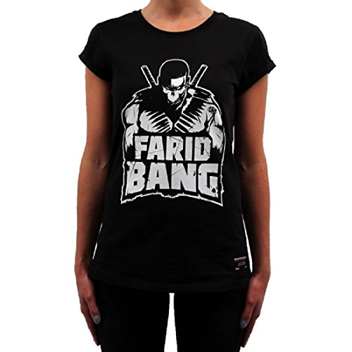 Banger Musik Frauen T-Shirt Farid BANG Logo (SCHWARZ) (S)