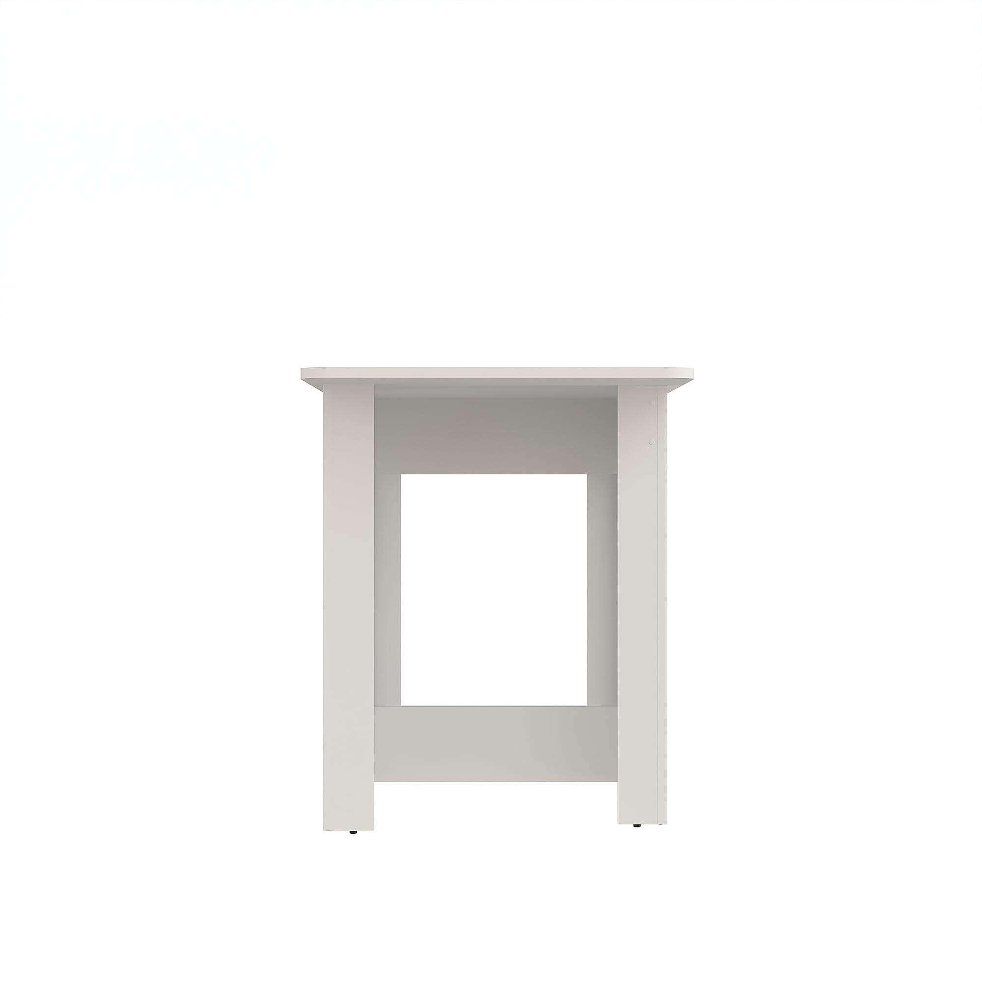 Komto Table a Manger Pliante Blanche - Table de Cuisine 2-4 Personnes, Pliable, Rabattable Gain de Place pour Petit Espace | MOVA 163 x 60 x 72,6 cm