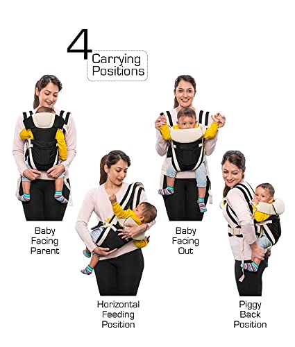ANTIL'S Kid Carrier Bag/Adjustable Hands Free 4 in 1 Baby/Baby Sefty Belt/Child Safety Strip/Baby Sling Carrier Bag/Baby Back Carrier Bag (Maroon) Front Carry Facing