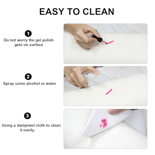 Repose-bras pour nails tech étanche avec coussin ergonomique de manucure