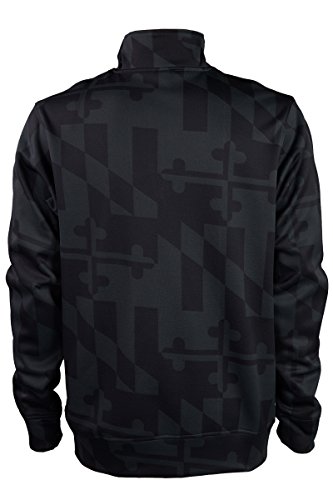 Maryland Flag Souvenir Gift Youth Sized Pullover Swearshirt with Quarter Zip Front2