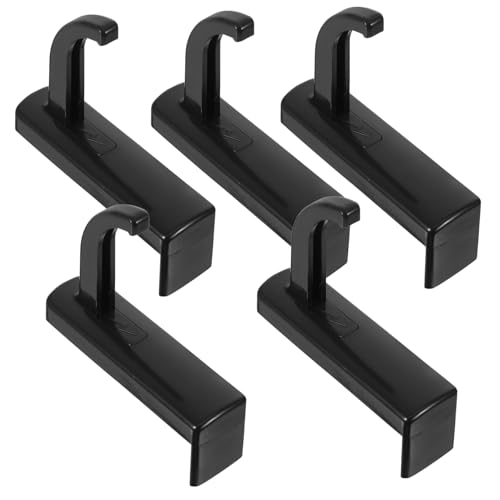 CONGARTENO 5Pcs Headset Stand Monitor Hook Punch Gaming Headphone Holder for Tidy Desktop Organization Stylish Design for Easy Installation Compatible with All Headsets