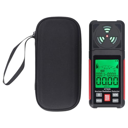 Radiation Detector Sound and Light Alarm Function Low Energy Consumption Radiation Monitor Meter for Families Workplaces