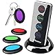 Schlüsselfinder Key Finder, 80dB kabelloser Gegenstands-Tracker, RF-Finder für Schlüssel, Haustiere, Gepäck, Geldbörse, Telefon, 40 m Reichweite, 1 RF-Sender & 4 Empfänger & Taschenlampe