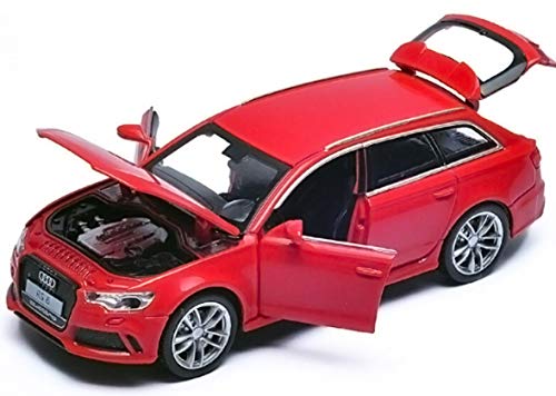 Image of Magicwand 1:32 Scale RS6 Die-Cast Car with 4 Openable Doors Music,Pull Back Action & Glowing Lights【Pack of 1】【Colors as Per Stock】