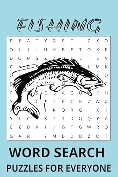 Paperback Fishing Word Search Book: Relaxing puzzles for reel fun,6x9 inches Book
