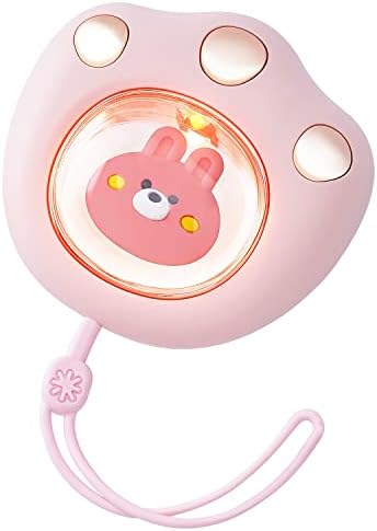 Rechargeable Cute Cat Paw Electric Hand Warmer，Portable and Reusable Hand Warmer,with 3-6Hrs Long Lasting Heating and Colorful Lights, for Kids&Women&Men in Cold Winter
