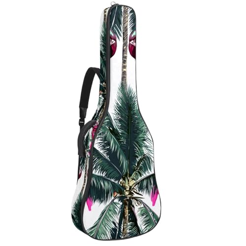 Sac de transport pour guitare acoustique étui rose 42.9x16.9x4.7 in