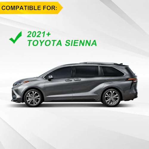 Estribos laterales negros para Toyota Sienna 2021-2026 miniatura 2