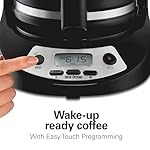 Hamilton Beach 12 Cup Programmable Drip Coffee Maker, Brew Options, Glass Carafe (46299), Black with Stainless Accents - Image 2