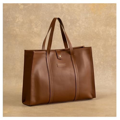 Image of Urban Space Women Tote Bag with Laptop compartment, Handbag for Work, Ladies purse, Stylish Shoulder Bag, Laptop ipad Tote Bags For Office Use, Gift for Women