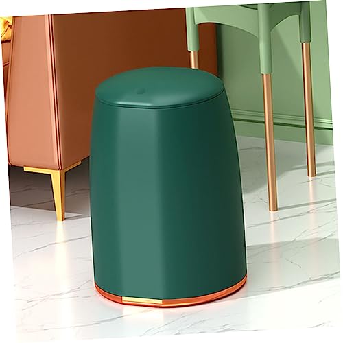 Basurero Mini Presión con Tapa de Doble Capa Verde miniatura 4