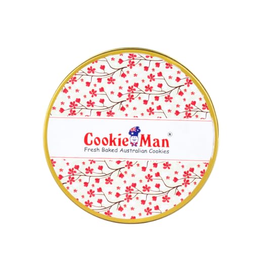Image of CookieMan Butter Cashew Cookies - 300g Tin Box | Rich & Crunchy Eggless Cashew Butter Biscuits, Ideal for Gifting | Perfect Tea Time Snack for All Ages