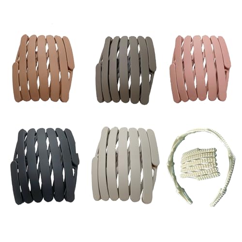 Eterspr 6 Stück Zahn Stirnbänder, Sharks Zahn Haar Kamm, Sportmode Haarband Zubehör, für Männer Frauen, mit Zähnen, Stirnband Haarschmuck, für Outdoor Sports Yoga(6 Farben)