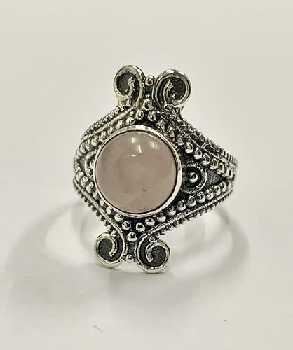 VIE Ancient Mystery Sphere Ring, Rose Quartz