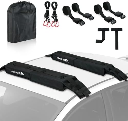 Abahub Soft Roof Rack Pads System for Surfboard, Kayak, Canoe 32 ...