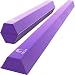 XTEK Gym 8ft Pro Foldable Balance Beam, Extra Long Floor Gymnastics Beam | Lightweight, Heavy Duty Foam | Home Training Gymnastics Equipment for Kids Adults (Purple)