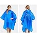 Produktbild EWQG-Pfanne Adult Regencape Regenmantel Eva Umweltschutz Durchscheinender Regenponcho Outdoor Wandern Reise Regenumhang Wiederverwendbar -AA Schutz Overall (Farbe : Blue, Size : 6PCS)