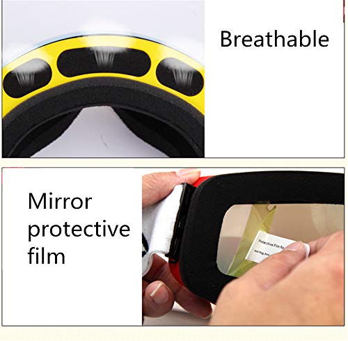 Gafas de esquí con espacio para miopía y doble capa contra el viento 2