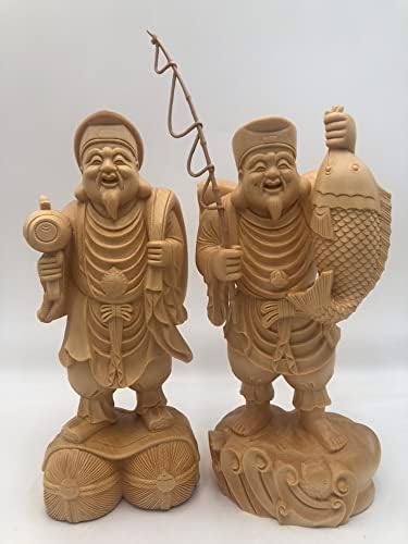 Amazon｜仏様 木彫 彫刻工芸品 手芸品 収蔵品 装飾品 仏像 七福神 