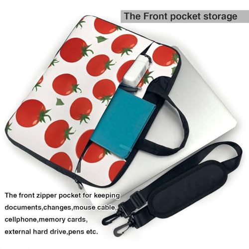 Bolso para portátil 14 pulgadas patrón tomate rojo impermeable miniatura 5