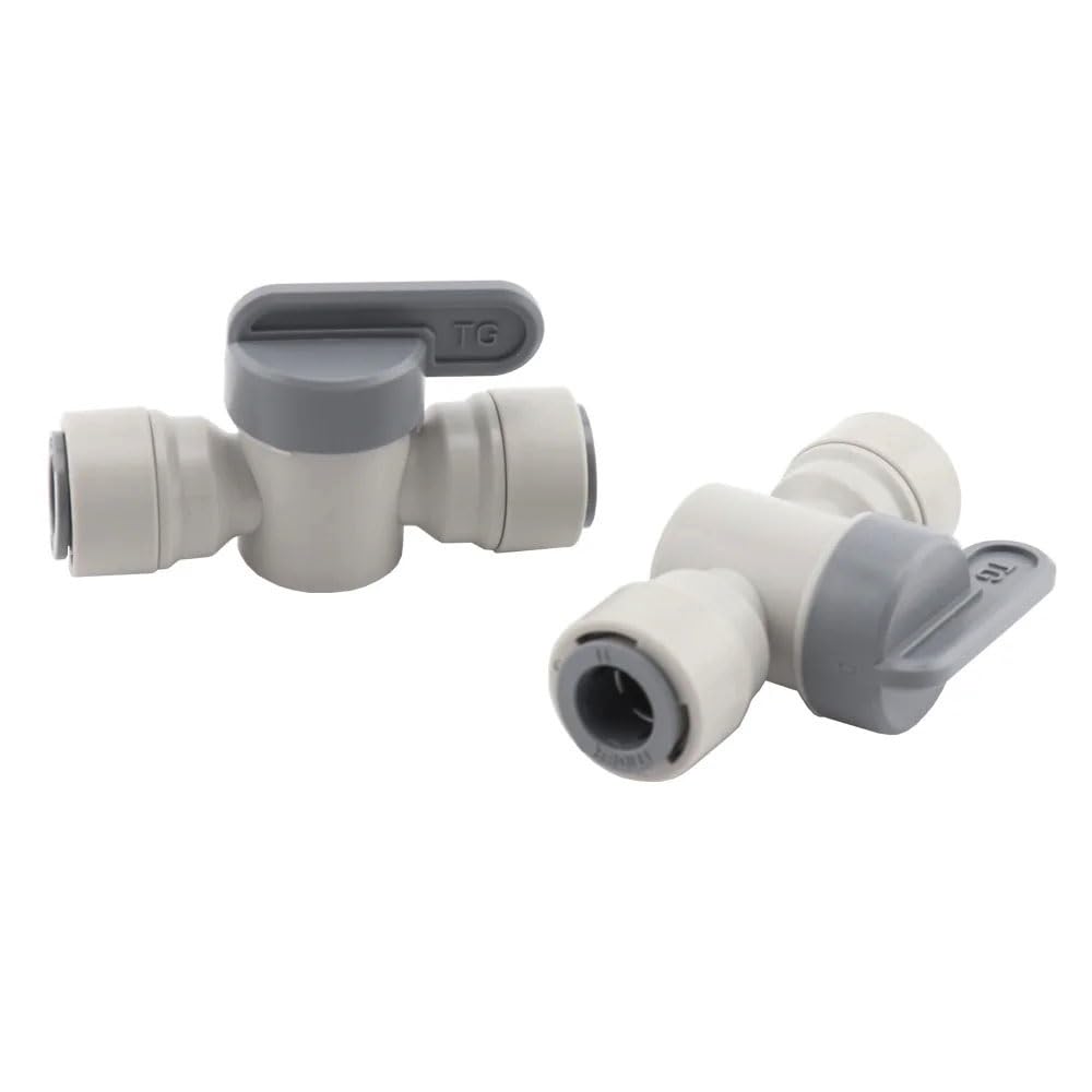 Valvola A Sfera Di Intercettazione Del Rubinetto Del Tubo Da 3/8" OD, Raccordo Rapido In Plastica, Raccordo A Innesto For Produzione Artigianale