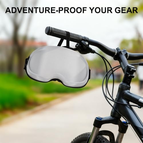 Image of BATFOX Motorcycle Glasses Goggles Dirt Bike Motocross Safety ATV Tactical Riding (Case Only-Gray, Adult)