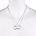 LUX ACCESSORIES A Promise is Forever Infinity Knot BFF Best Friends Matching Ring Necklace Set