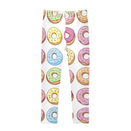 Girls' Leggings Doughnuts Rose Red Kids Yoga Tights Pants 1 Pack 20860705