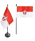 österreich wien urlaub Lieferumfang: Fahne + Sockel und Mast aus schwarzen Kunststoff